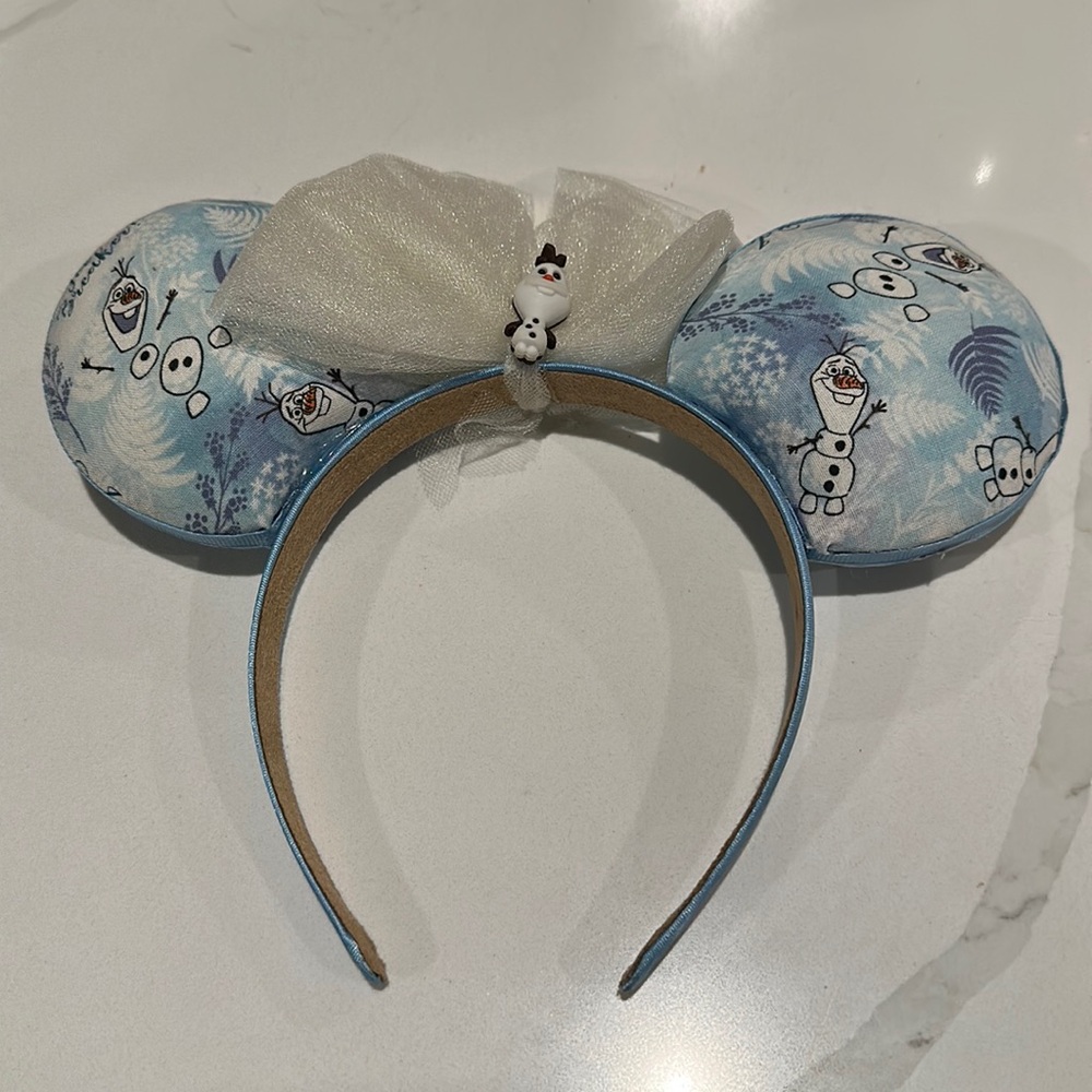 Handmade Frozen OLAF Mickey/Minnie Mouse Ears OS